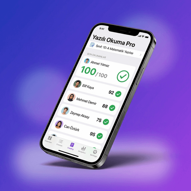 Yazılı Okuma Pro uygulama ekranı